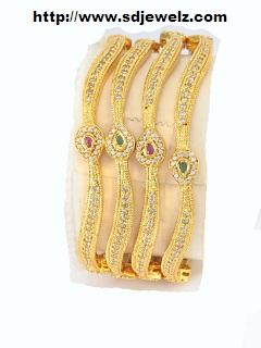 gold zircon bangles and bracelets